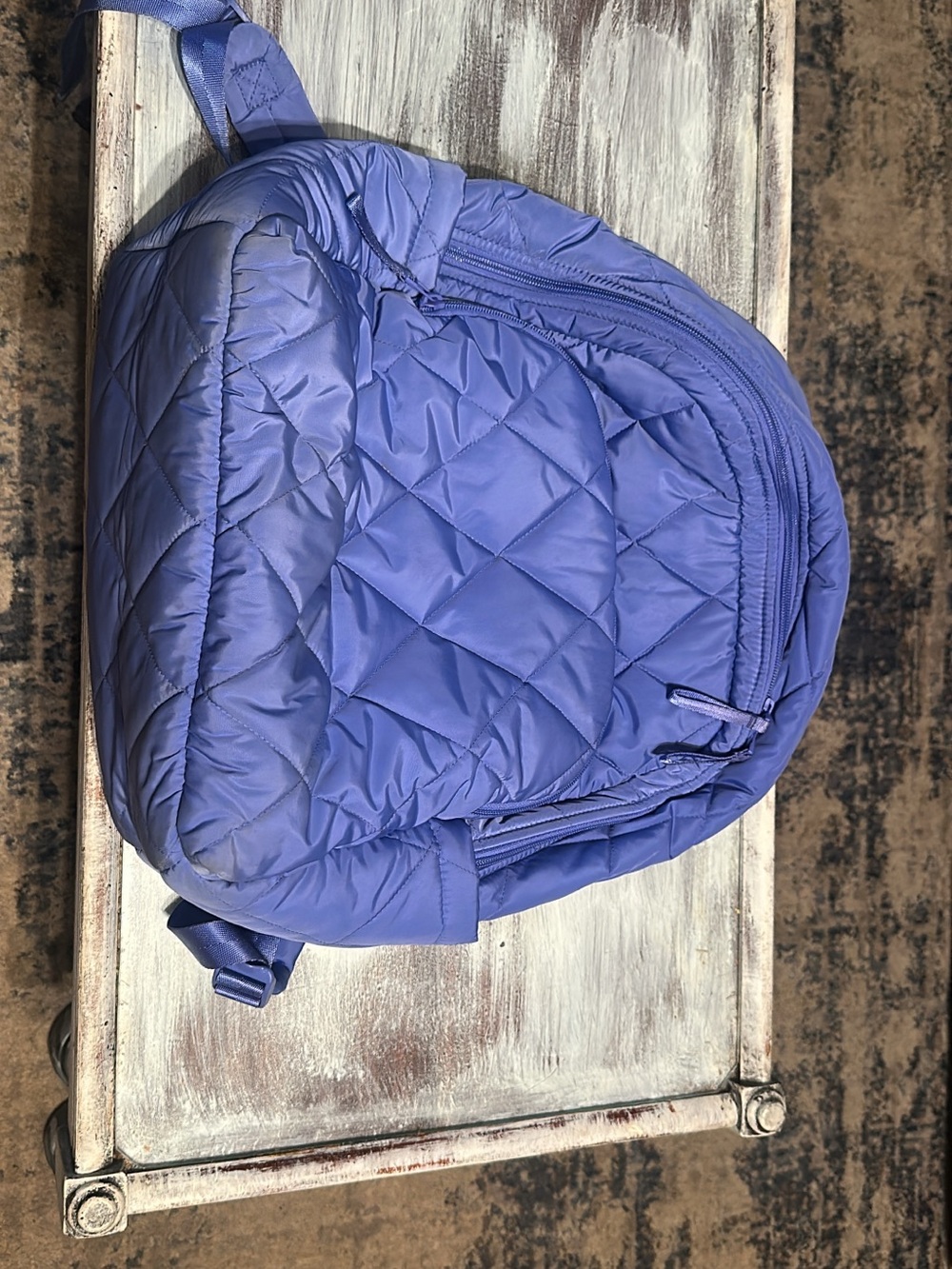 Vera Bradley Quilted Purple Backpack